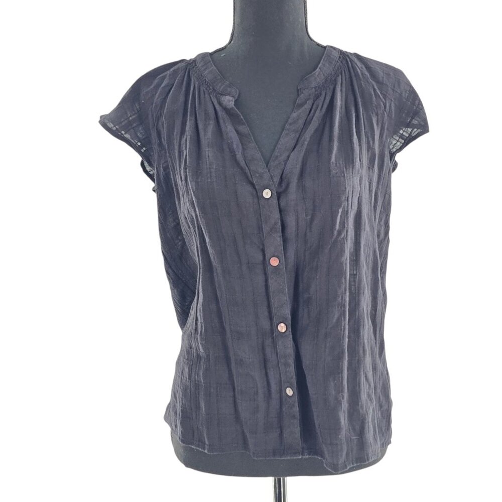 Rails Alena Black Sz Small Womens Short‎ Sleeve 100% Cotton